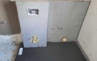 Renovierungsarbeiten und Innenausbau eines Badezimmers in Düsseldorf